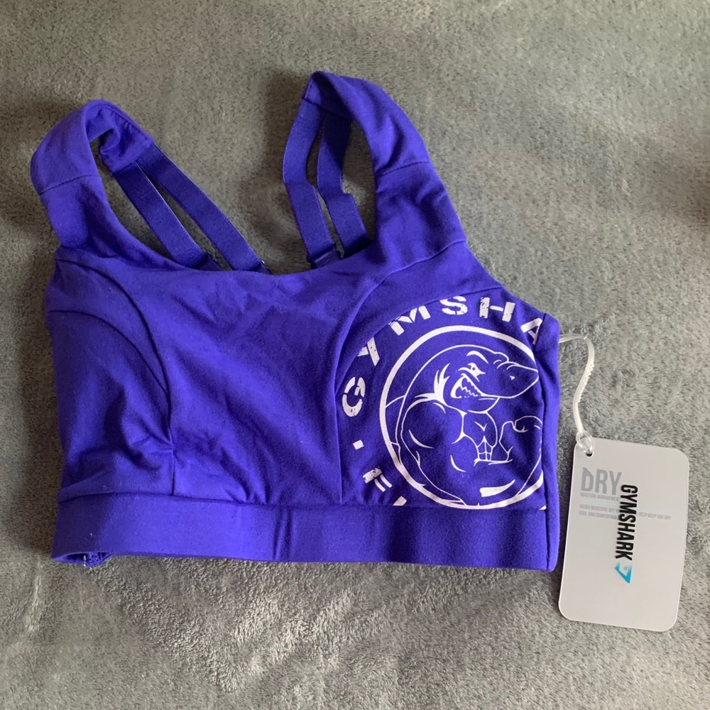 Gym shark legacy blue bra (Brand new) XS